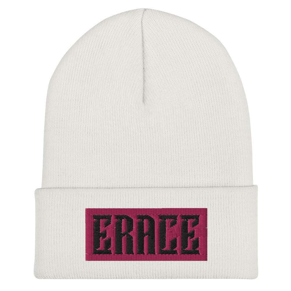 Fuchsia Erace Logo Cuffed Beanie