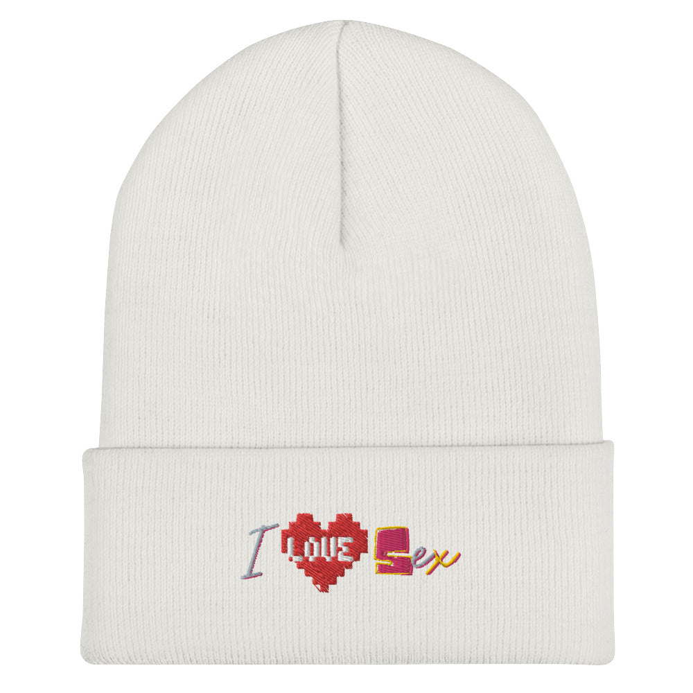 I Love Sex Cuffed Beanie