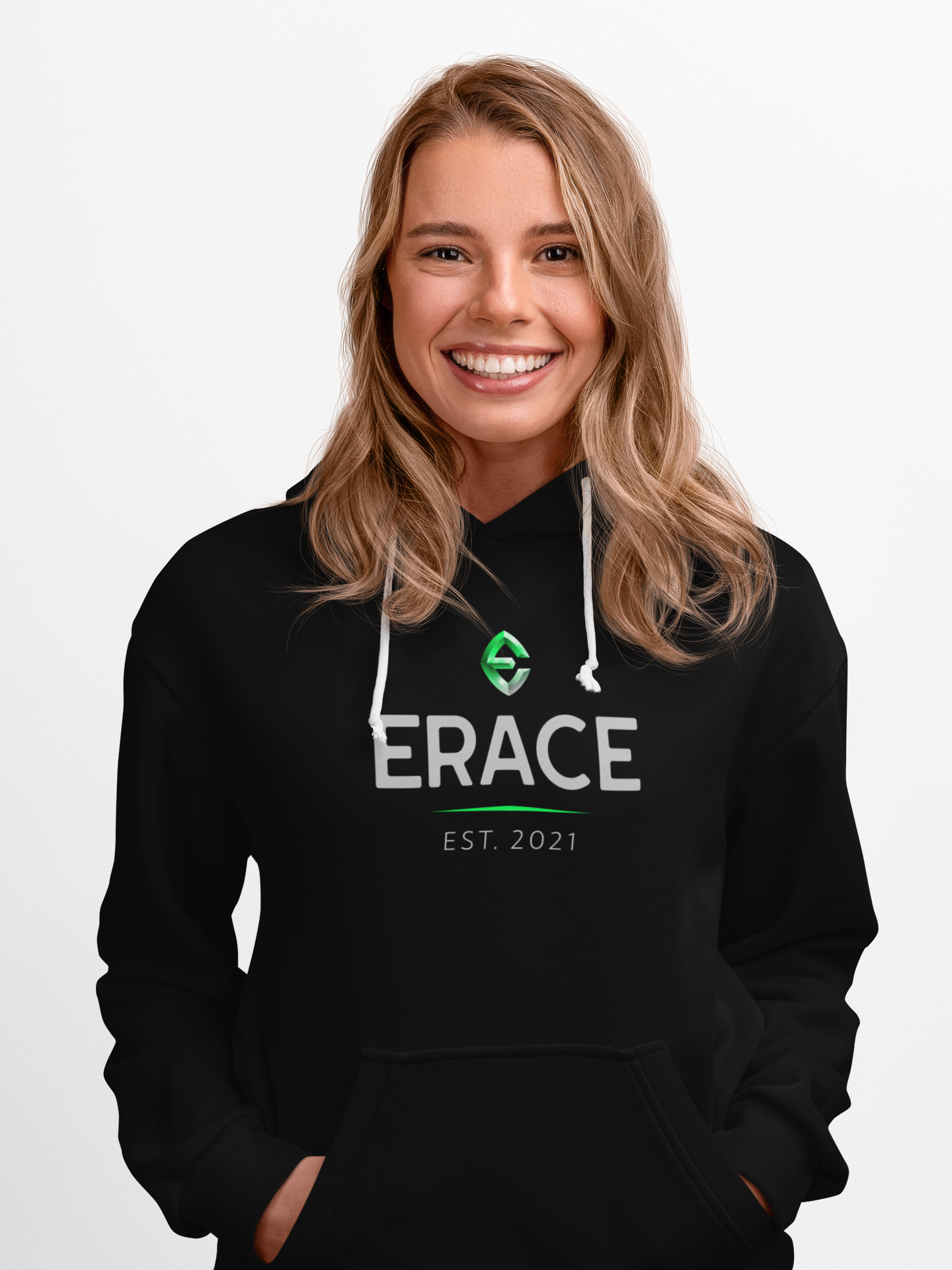 Green & Grey Erace Logo Unisex Hoodie