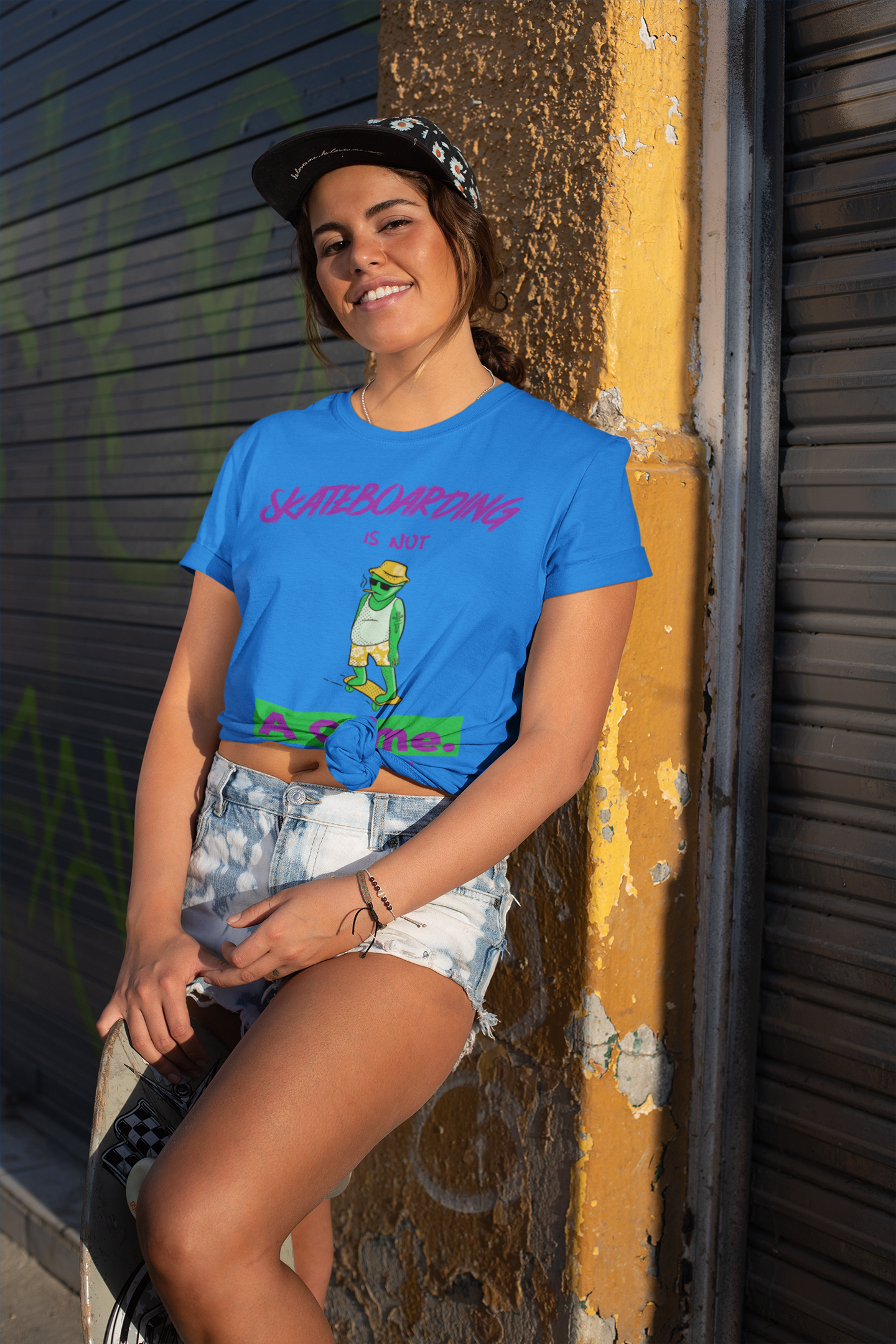 Skateboarding is not a crime Short-Sleeve Unisex T-Shirt