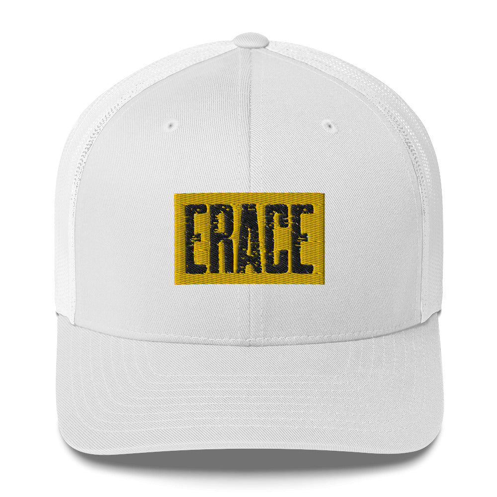 Yellow & Black Erace Trucker Cap