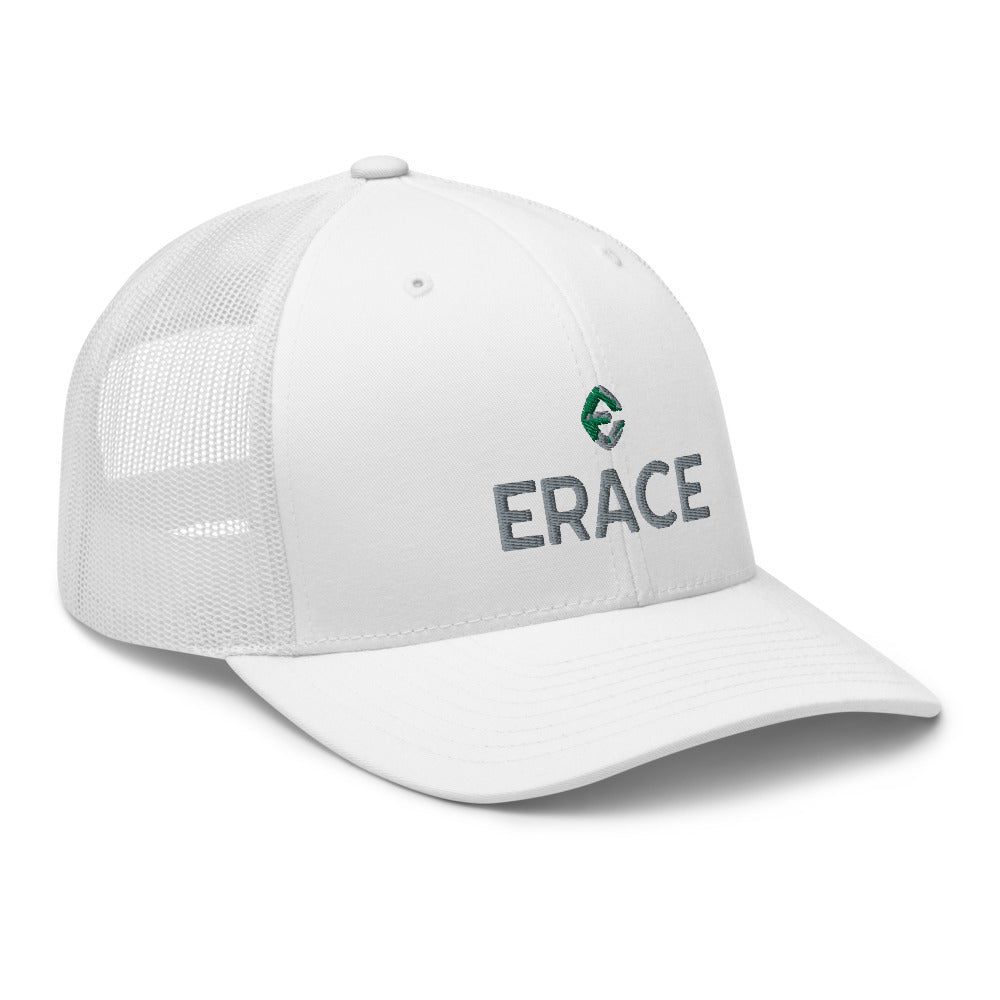 Green & Grey Erace Logo Trucker Cap