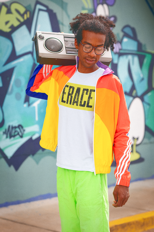 Black & Yellow Erace Short-Sleeve Unisex T-Shirt