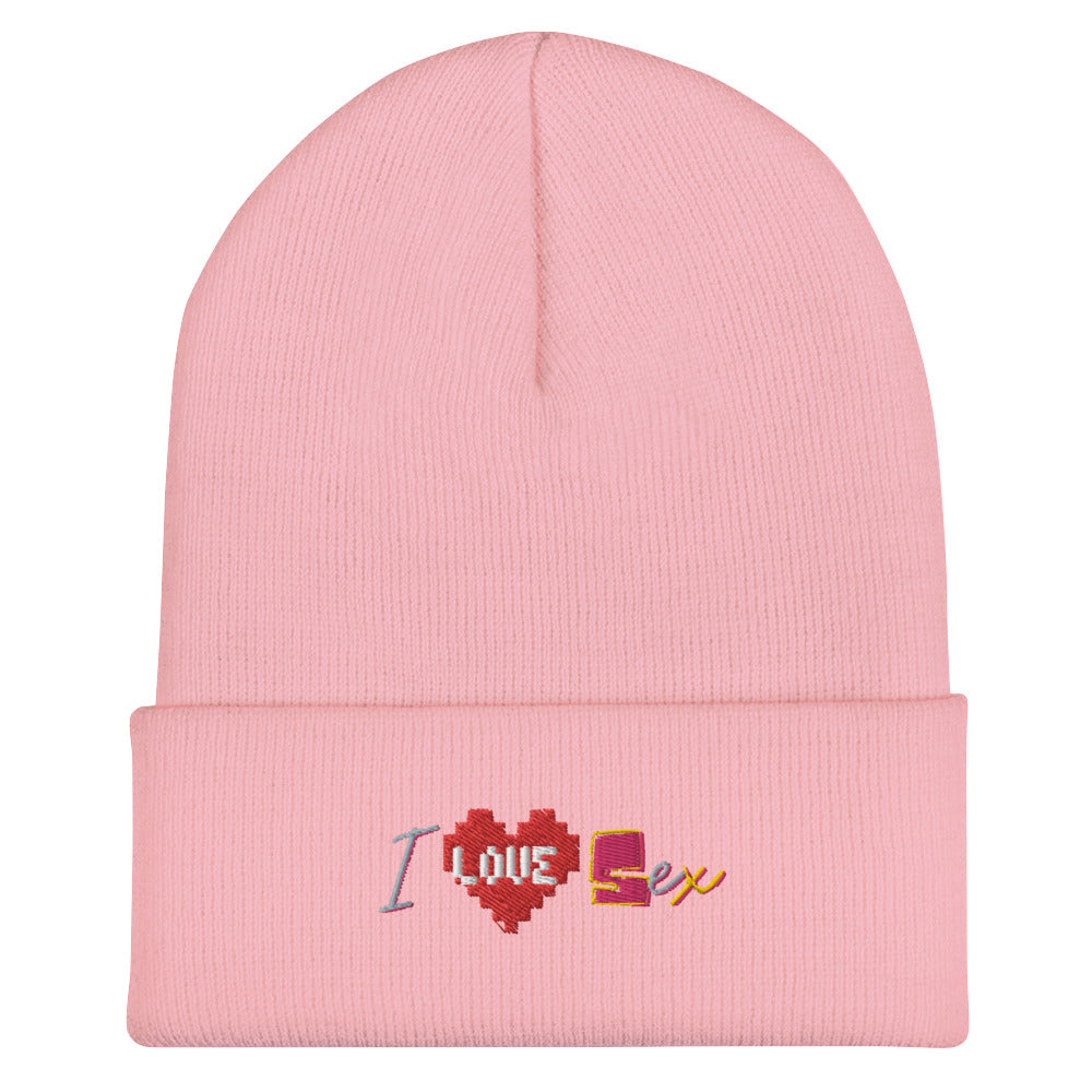 I Love Sex Cuffed Beanie