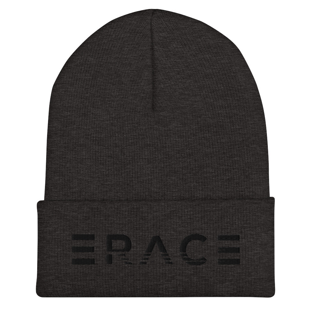 Stripe Erace Logo Cuffed Beanie