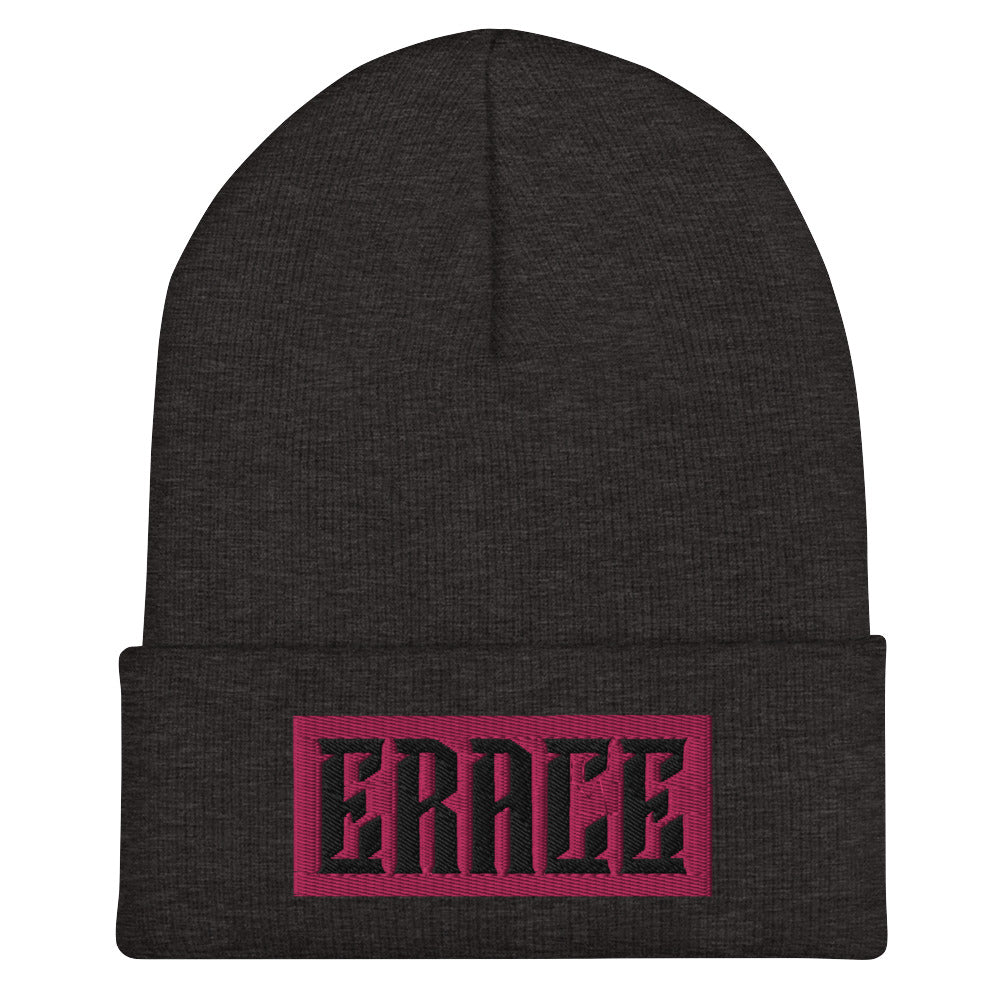 Fuchsia Erace Logo Cuffed Beanie