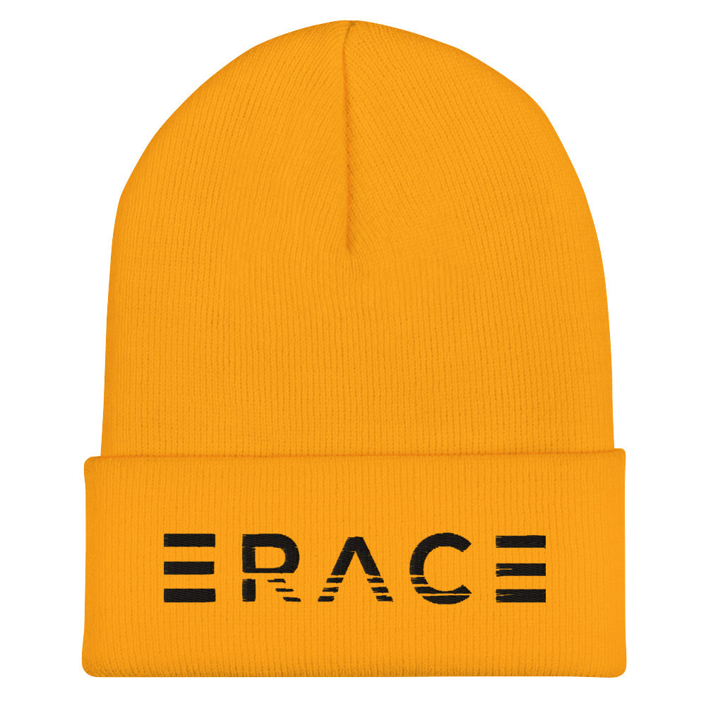 Stripe Erace Logo Cuffed Beanie