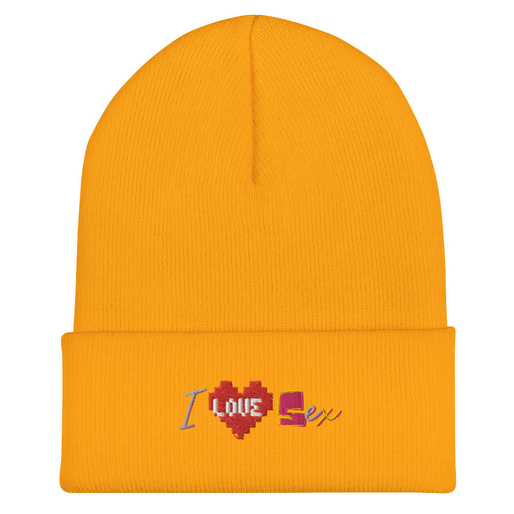 I Love Sex Cuffed Beanie