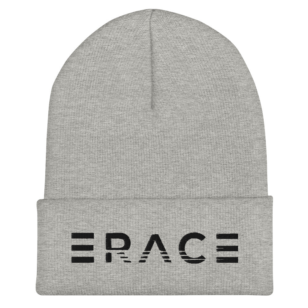 Stripe Erace Logo Cuffed Beanie