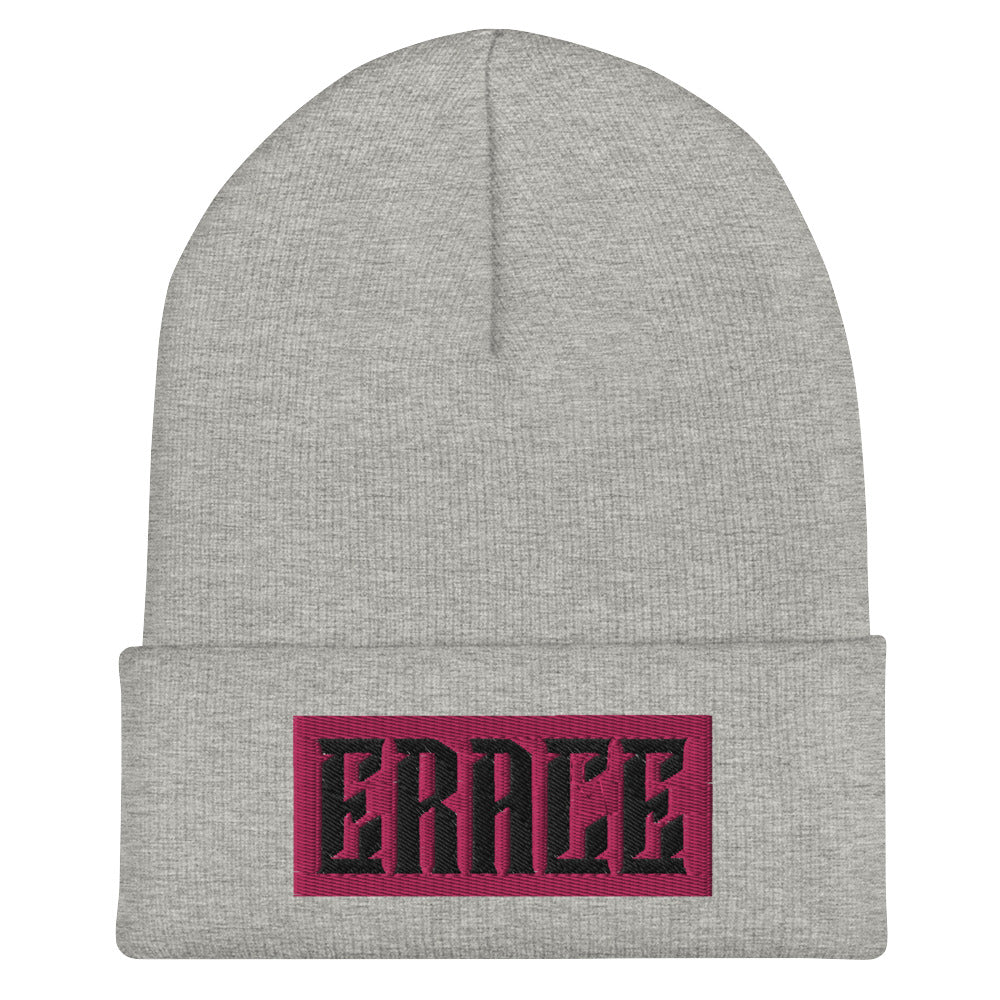 Fuchsia Erace Logo Cuffed Beanie