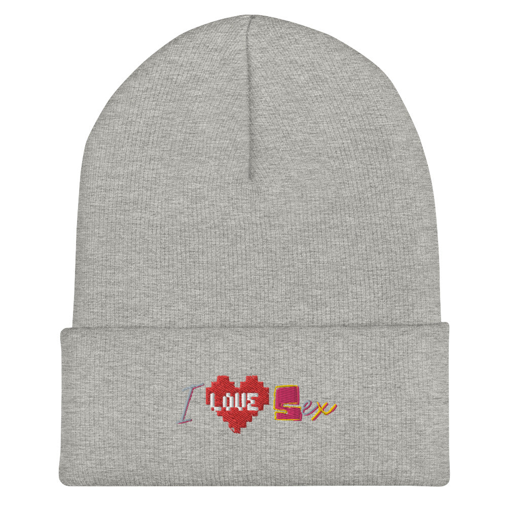 I Love Sex Cuffed Beanie