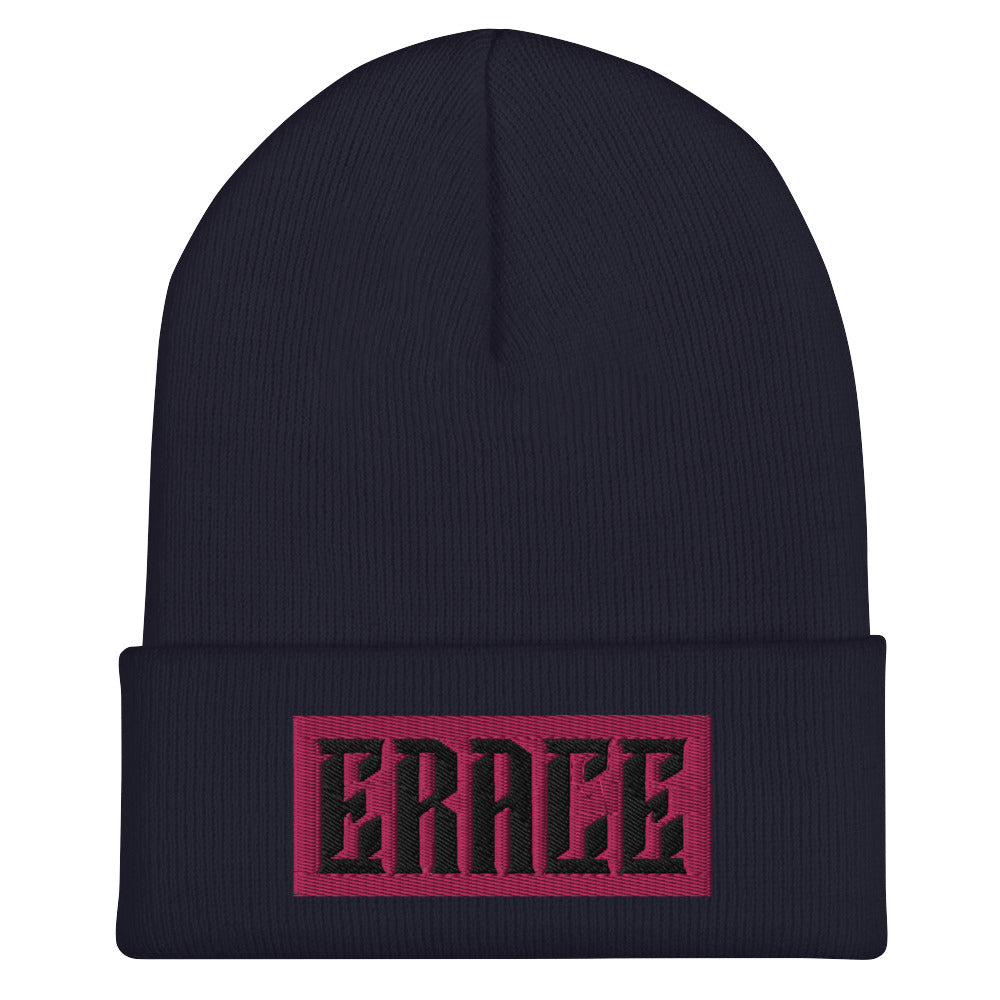 Fuchsia Erace Logo Cuffed Beanie