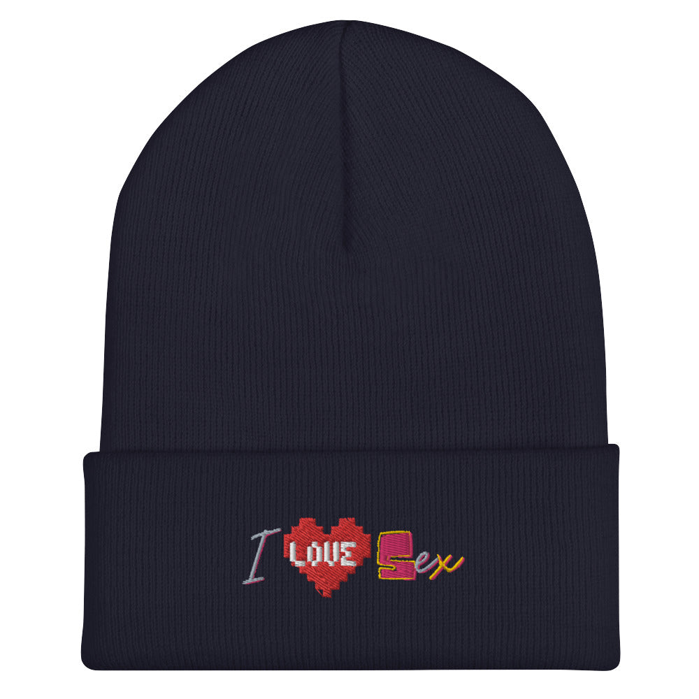 I Love Sex Cuffed Beanie