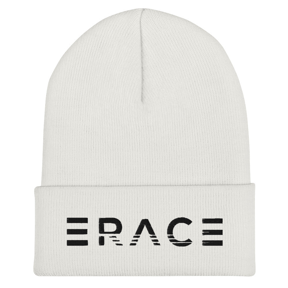 Stripe Erace Logo Cuffed Beanie