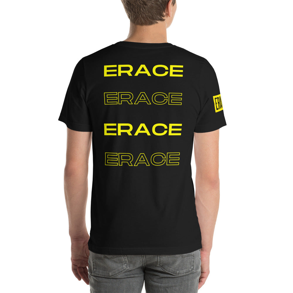 Black& Yellow Erace Logo Unisex t-shirt