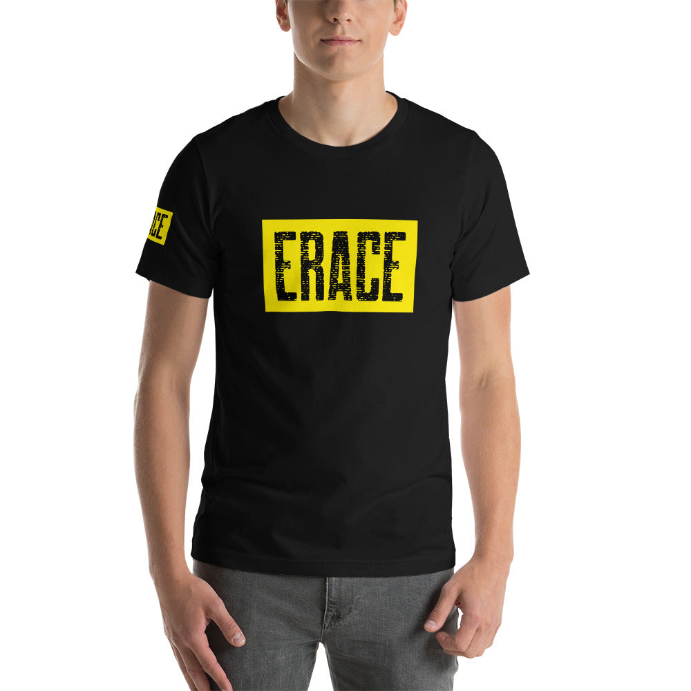 Black& Yellow Erace Logo Unisex t-shirt