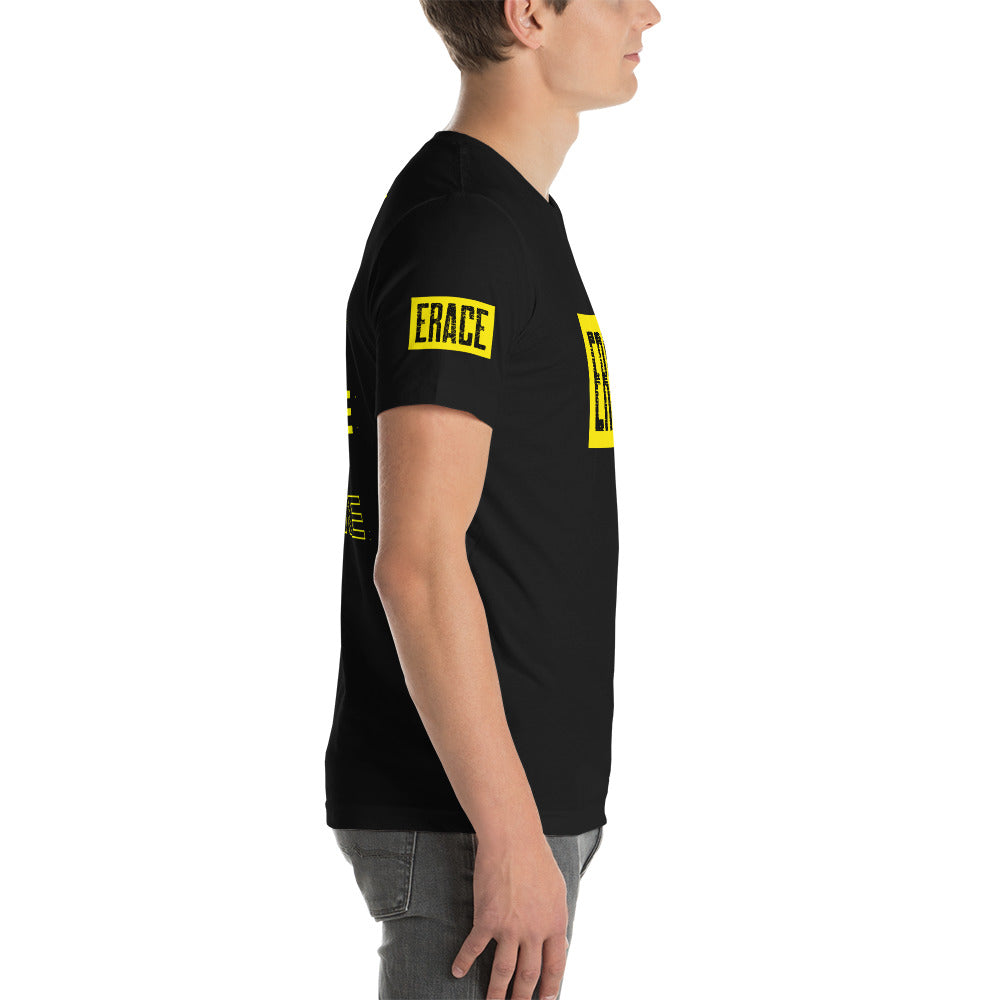 Black& Yellow Erace Logo Unisex t-shirt