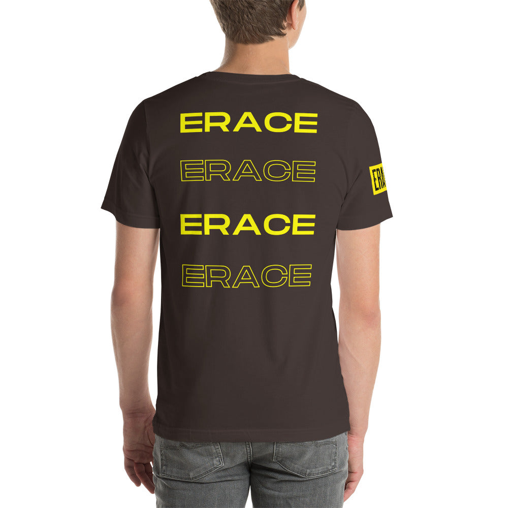 Black& Yellow Erace Logo Unisex t-shirt