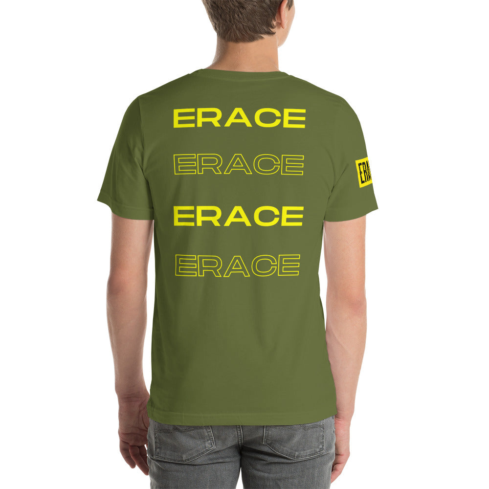 Black& Yellow Erace Logo Unisex t-shirt