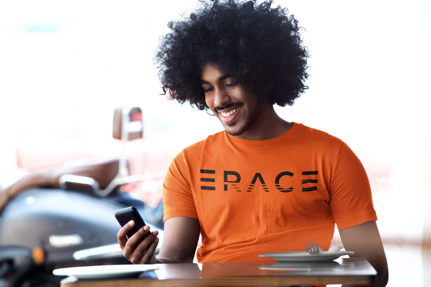 Stripe Erace Logo Short-Sleeve Unisex T-Shirt