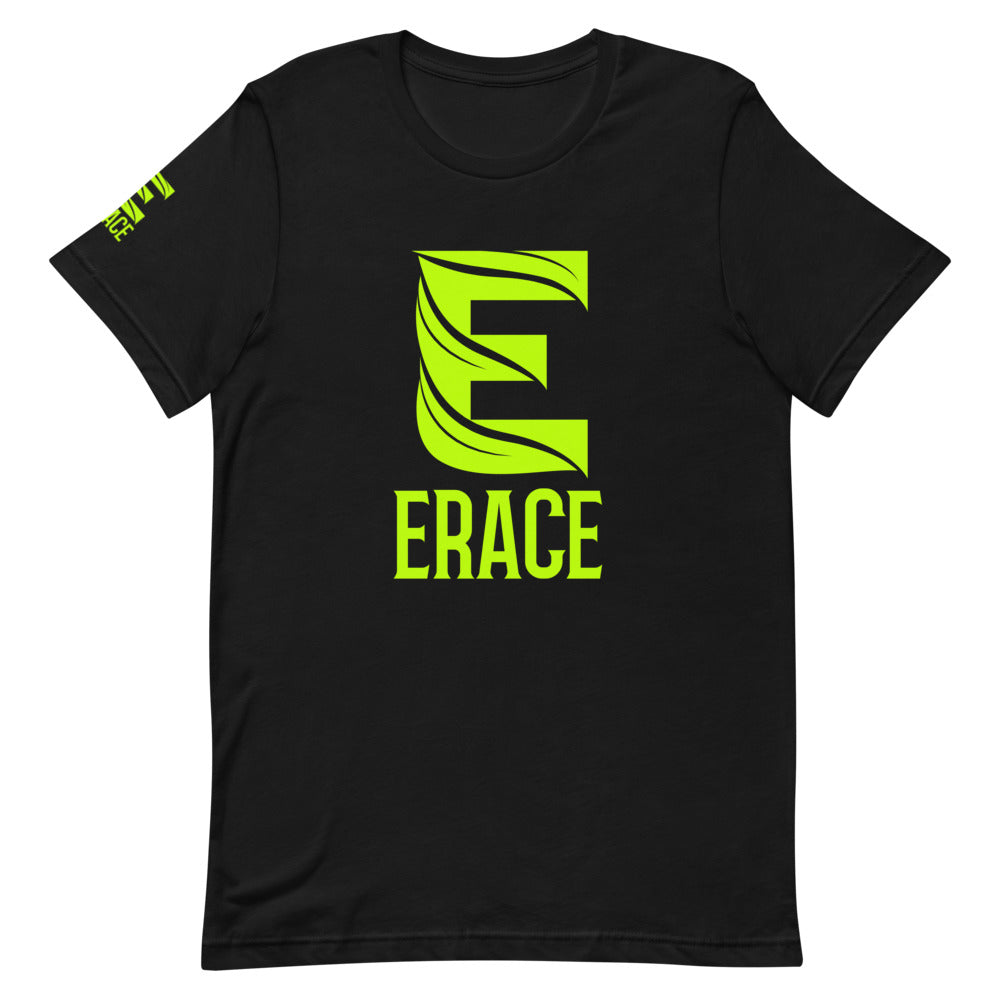 Lime Green Erace Logo Short-Sleeve Unisex T-Shirt