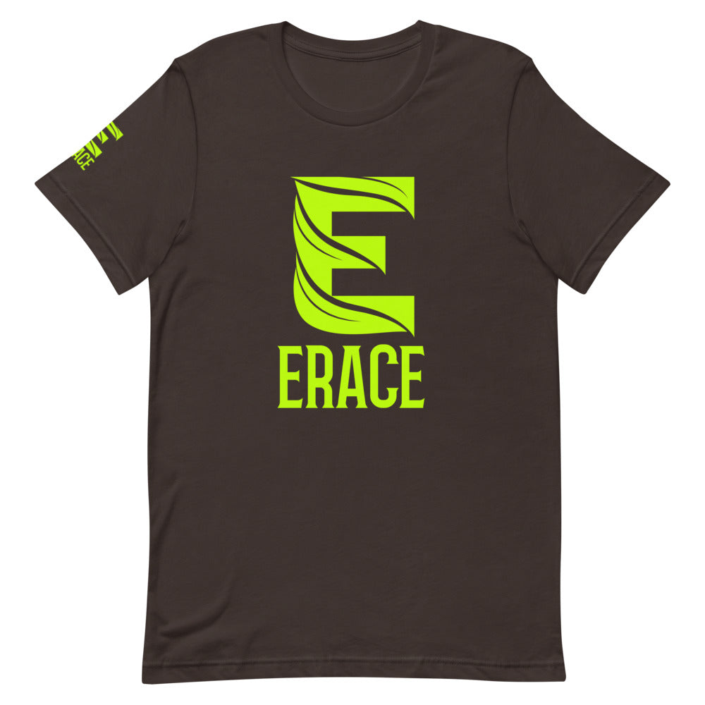 Lime Green Erace Logo Short-Sleeve Unisex T-Shirt