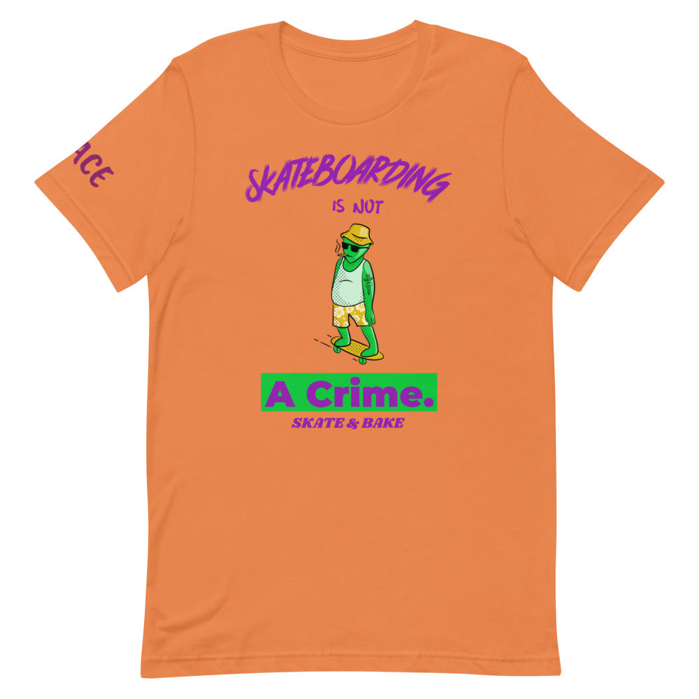 Skateboarding is not a crime Short-Sleeve Unisex T-Shirt