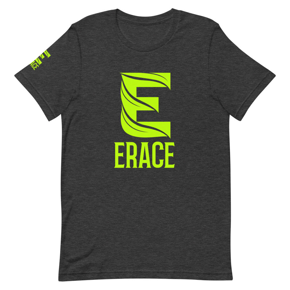 Lime Green Erace Logo Short-Sleeve Unisex T-Shirt