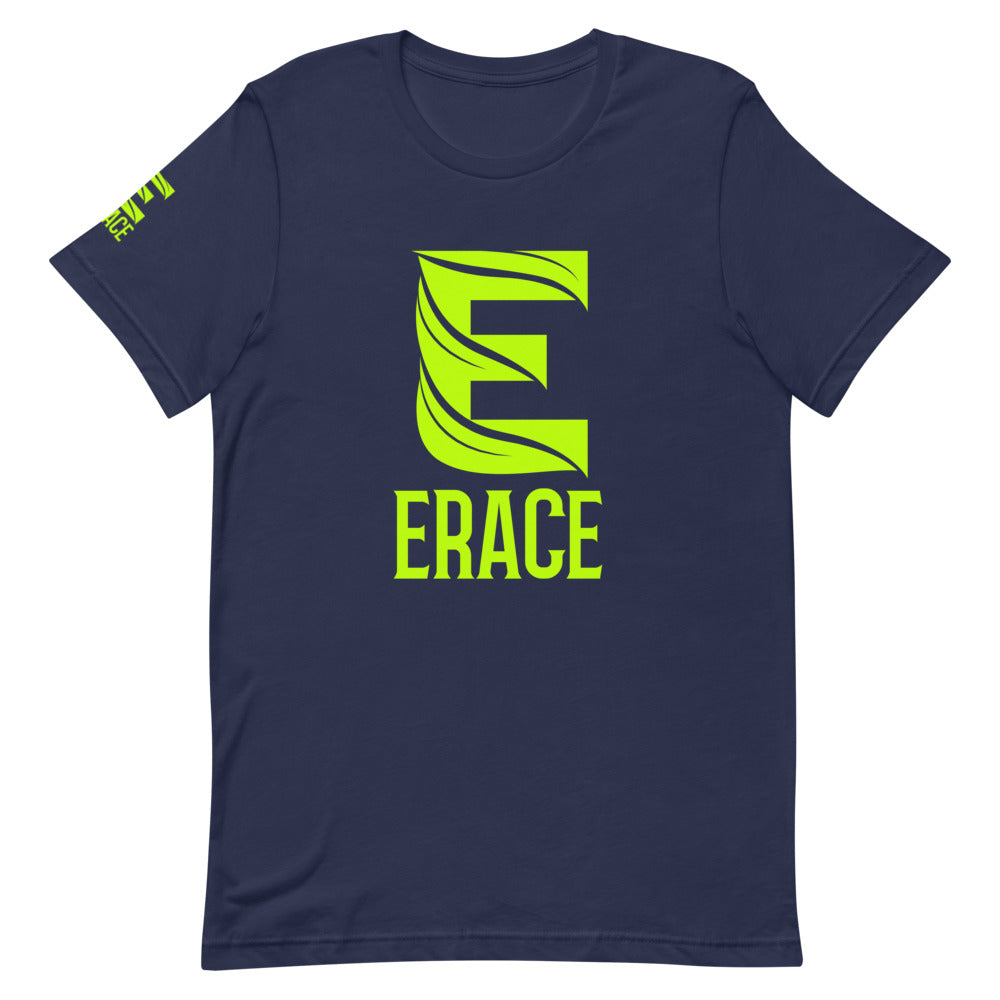 Lime Green Erace Logo Short-Sleeve Unisex T-Shirt