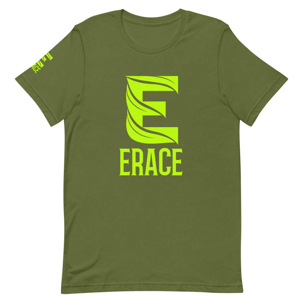 Lime Green Erace Logo Short-Sleeve Unisex T-Shirt