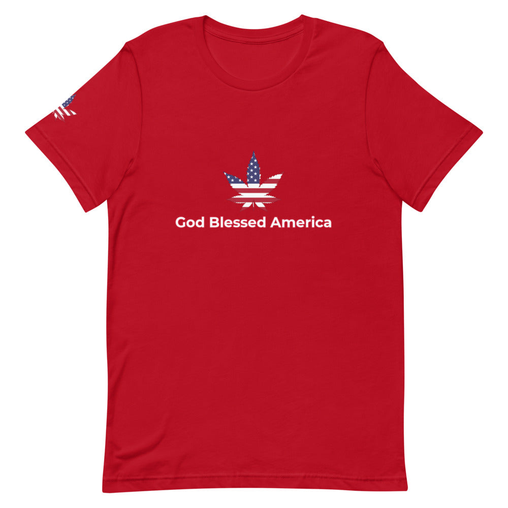 God Blessed America Short-Sleeve Unisex  T-Shirt