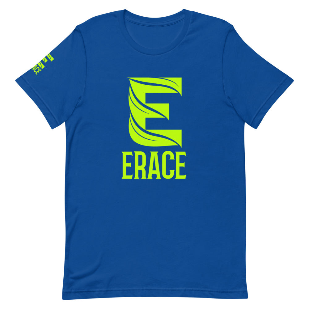 Lime Green Erace Logo Short-Sleeve Unisex T-Shirt