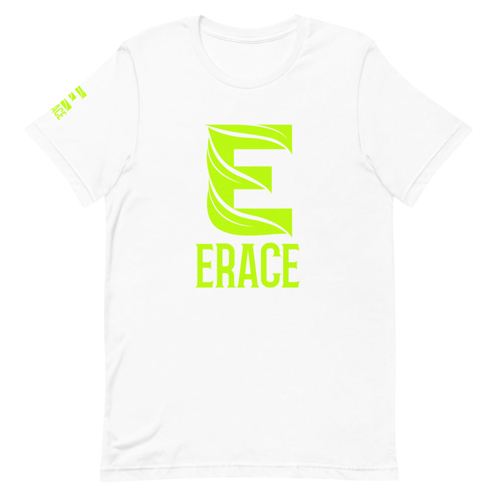 Lime Green Erace Logo Short-Sleeve Unisex T-Shirt