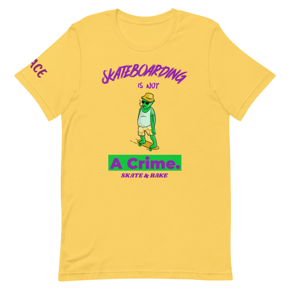 Skateboarding is not a crime Short-Sleeve Unisex T-Shirt